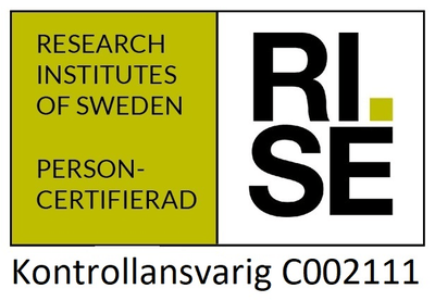 RISE personcertifierad kontrollansvarig C002111